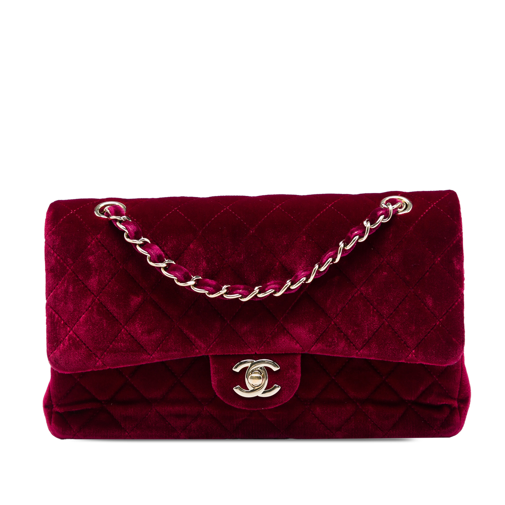 Pre-Loved Chanel Medium Classic Velvet Double Flap